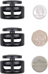 DYZD Extra Large Cord Lock End Spring Cord Stopper Toggle for Paracord, Drawstring (Black, 10 PCS)...