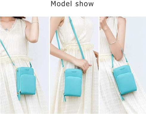 myfriday Small Crossbody Cell Phone Bag for Women, Mini Over Shoulder Handbag Purse with Credit Card Slots...