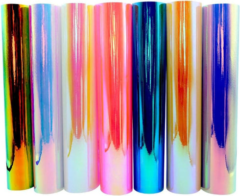TECKWRAP Holographic Opal Craft Vinyl 12" x 12" 7 Sheets/Pack for Craft Cutters,Sign Plotters...