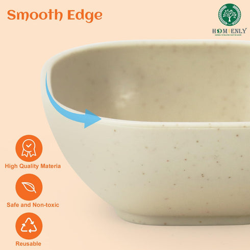 Homienly Soy Sauce Dishes,Wheat Straw Small Bowls Set of 6-4.5 OZ Small Dessert Bowls,Unbreakable Dipping Bowls,Dipping Sauce Cups,Mini Prep Bowls...