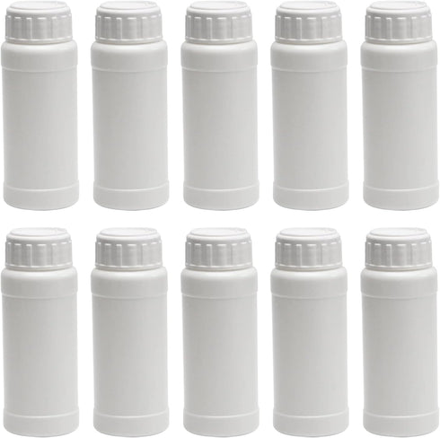 Bettomshin 10Pcs 100ml PE Plastic(Food Grade) Bottles, Wide Mouth Lab Reagent Bottle Liquid/Solid Sample Seal Sample Storage Container Chemical Bo...