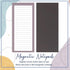 4 Pack Magnetic Notepads for Refrigerator, 50 Pages/Book Grocery List Magnet Pad for Fridge, Design Magnetic Grocery List Pad for Fridge, Grocery ...