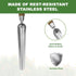 Seeding Widger, Stainless Steel Garden Planting Trowel for Repotting, Long and Narrow Widger for Weeding from Tight Areas, Hand Transplanter with ...