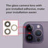 3pcs/Set 14 Pro Rear Back Camera Glass Lens Replacement for iPhone 14 Pro Camera Glass Lens Covers Replacement with Adhesive Preinstalled + Replac...
