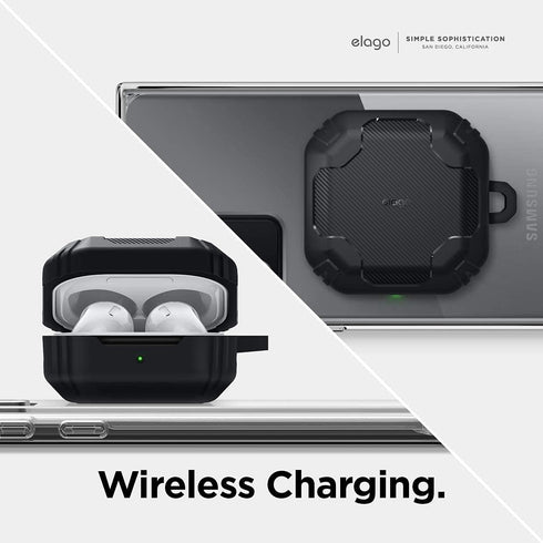 elago Armor Case for Samsung Galaxy Buds (FE, 2, 2 Pro, Pro, Live) (Black)...