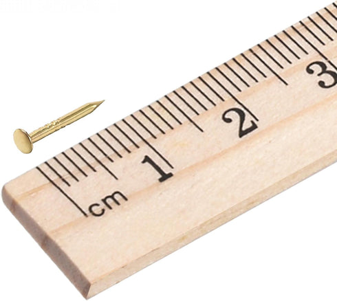 uxcell Small Tiny Hardware Nails Iron 1X10mm(DxL) for DIY Decorative Wooden Boxes Accessories Gold Tone 500pcs...
