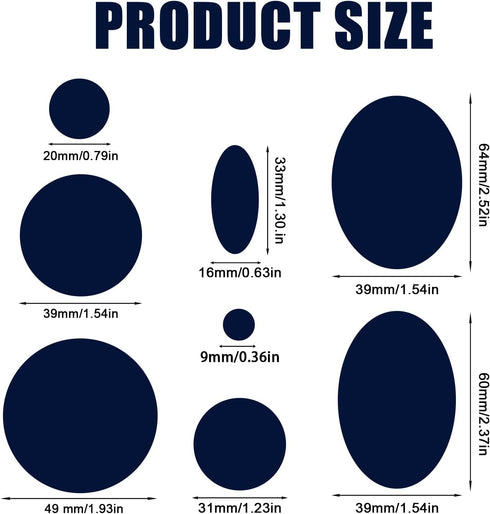 5 Sheets/40pcs Down Jacket Repair Patch, 8 Sizes Self Adhesive Nylon Repair Patch Tape Washable Fabric Outerwear Repair Tape for Coats Down Puffer...