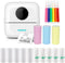 Mini Pocket Bluetooth Printer-Portable Thermal Printer with 13 Roll Papers for Journal/DIY Scrapbook/Travel/Notes/Lists/Label/Memo, Receipt Printe...
