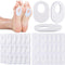 WILLBOND 60 Pcs Callus Pads Soft Felt Callus Oval Shape Corn Pads for Bottom of Foot Adhesive Foot Corn Pads for Men and Women Feet Toes Heel Pain...