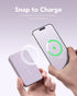 Snap Power Bank, 10000mAh 20W MagSafe Compatible Battery Pack with a Foldable Stand, Fast Charging and Portable Magnetic Power Bank, Compatible fo...
