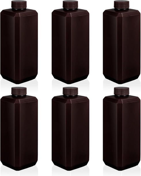 Plastic Container Lab Chemical Reagent Bottles 16.9oz Liquid Solid Storage Bottles Sample Storage Container Sealing Bottle with Cap for Food Stora...