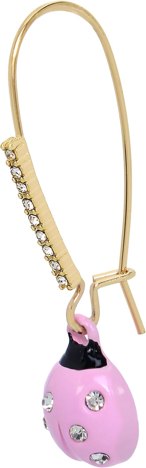 Betsey Johnson Womens Ladybug Dangle Earrings...