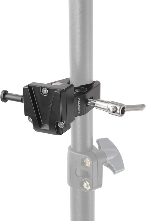 CAMVATE Super Crab Clamp + Universal V-Lock Mount Quick Release Adapter for DSLR Camera Battery - 2596...