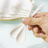 Set of 6 Premium White Porcelain Coffee Spoons for Espresso, Tea, Sauces, and Desserts...