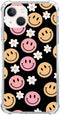 Cute Smile Face Daisy Phone Case Compatible with iPhone 14 Plus, Aesthetic Daisy Smile Face Case Suitable for Women & Girl, Silicone Shockproof TP...
