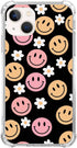 Cute Smile Face Daisy Phone Case Compatible with iPhone 14 Plus, Aesthetic Daisy Smile Face Case Suitable for Women & Girl, Silicone Shockproof TP...