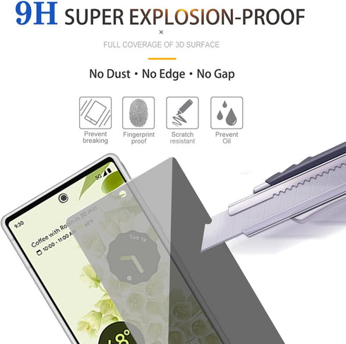 Privacy Screen Protector for Google Pixel (Google Pixel 7a)...