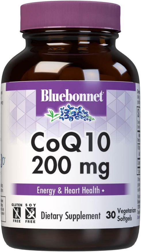 BlueBonnet CoQ-10 Vegetarian Softgels, 200 mg, 30 Count...