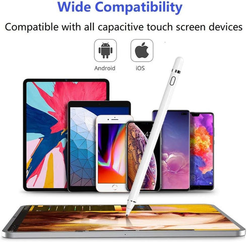Stylus Pens for Touch Screens,Active Stylus Compatible with Apple,Capacitive Pencil for Kid Student Drawing, Writing,High Sensitivity,for Touch Sc...