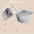 Aluminum Foil Baking Cups, 200 Pack Disposable 3 Oz Ramekins Aluminum Cupcake Muffin Liners Silver Foil Baking Cups for Egg Tart, Baking, Cupcake,...