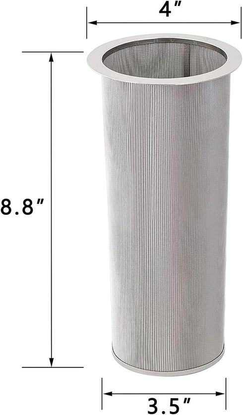 Cold Brew Coffee Filter for 1 Gallon Mason Jars, Made with Stainless Steel, Fine Mesh Filter for Large Batch Cold Brewing, 1 Gallon Mason Jar Filt...