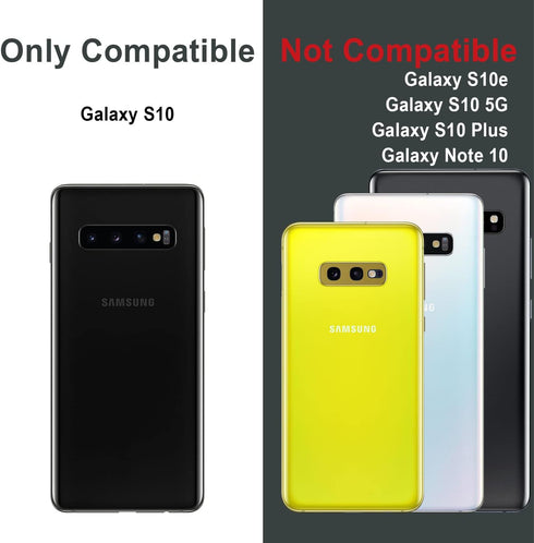 TORU CX PRO Case for Galaxy S10, with Card Holder | Slim Protective Cover with Hidden Credit Cards Wallet Flip Slot Compartment Kickstand | Includ...