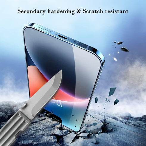 PERFECTSIGHT Anti Blue Light Screen Protector Compatible with iPhone 14 Series, Eye Care HD Clear Tempered Glass - Anti Eye Fatigue & Eye Dry 2X S...