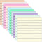 600 Sheets Transparent Sticky Notes with Lines, 3x3 Inch Colorful Annotation Sticky Notes, Waterproof See through Sticky Notes or School Supplies ...