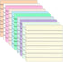 600 Sheets Transparent Sticky Notes with Lines, 3x3 Inch Colorful Annotation Sticky Notes, Waterproof See through Sticky Notes or School Supplies ...