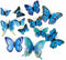 12PCS PVC 3D Butterfly Fridge Magnets Refrigerator Magnets Wall Stickers with Magnet for Wall Decor Art Decor Crafts Home Party Decoration (Blue)....