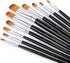 Transon Synthetic Filbert Paint Brush Set 10pcs for Acrylic Watercolor Gouache Art Painting and Body Craft Painting...