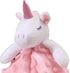 CREVENT Cozy Plush Baby Security Blanket Loveys for Baby Girls, Minky Dot Front + Sherpa Backing with Animal Face (Pink Unicorn)...