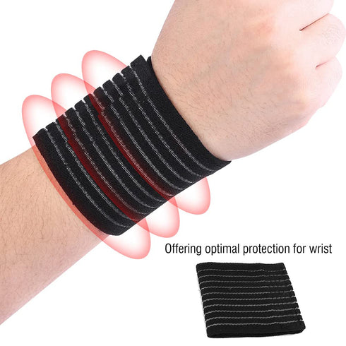 Zerone Compression Wrist Brace, Fitness Wrist Wraps Elastic Wrist Support for Pain Relief & Promotes Healing Adjustable Protective Wrap Guard...