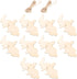 Amosfun 20PCS Easter Unfinished Wood Bunny Cutouts Wooden Bunny Slices Signs Wood Rabbit Ornament for Spring Easter DIY Crafts Hanging Decorations...
