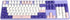 kutethy PBT Keycaps 5-Faced Dye-subbed Keycaps Set ANSI ISO Layout Compatible GK61 64 68 84 87 104 108 Mechanical Keyboards (Purple & White)...
