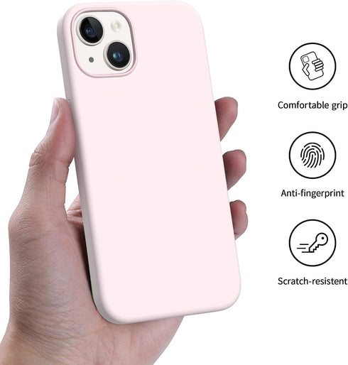 AOTESIER Compatible with iPhone 14 Case, Silky Touch Premium Soft Liquid Silicone Rubber Anti-Fingerprint Full-Body Protective Bumper Phone Case f...