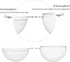 Kingrol 20 Pack 4-Inch Clear Plastic Fillable Ornaments Ball, for Christmas, Wedding, Party, Home Decor...