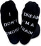 TSOTMO 2 Pairs Novelty Socks for Men I Don’t Snore I Dream I’m a Train Funny Socks for Dad Papa Boyfriend Husband...