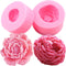 Mujiang Peony Silicone Mold Flower Candy Molds For Chocolate Sugar Craft Fondant Soap Candle Wax Cake Decorating Set Of 2...