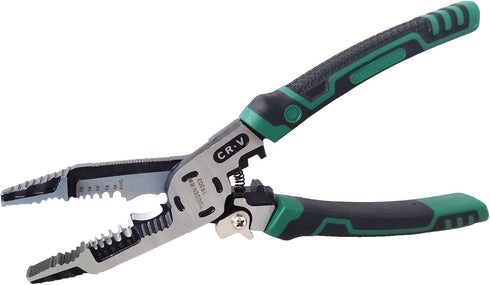 10-in-1 Wire Stripper Pliers, Cable cutters, C-RV Multifunctional Wire Cutter Stripping Tool for Electric Cable Stripping Cutting and Crimping...