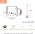 Purple Cat Mug Cute Mugs Glass Double Wall Insulated Glass Espresso Cup, Kawaii Cup, Coffee Cup, Tea Cup, Milk Cup, Best gift for Office and Perso...