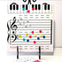 Magnetic Dry Erase Board Notes Reading Board Small Dry Erase Whiteboard for Music Class Classroom Music Teacher Piano...