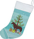 Caroline's Treasures BB9280CS English Thoroughbred Horse Christmas Christmas Stocking, Teal Fireplace Hanging Stockings Christmas Season Party Dec...