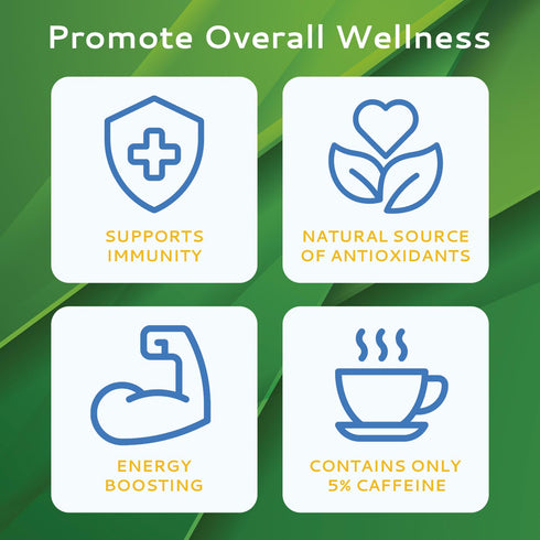 CALMOUR Natural Green Tea Extract Strips 10 Pack | Green Tea Bags Alternative Travel Friendly On-The-Go Quick Dissolving Strips | Lemon Ginger Tea...