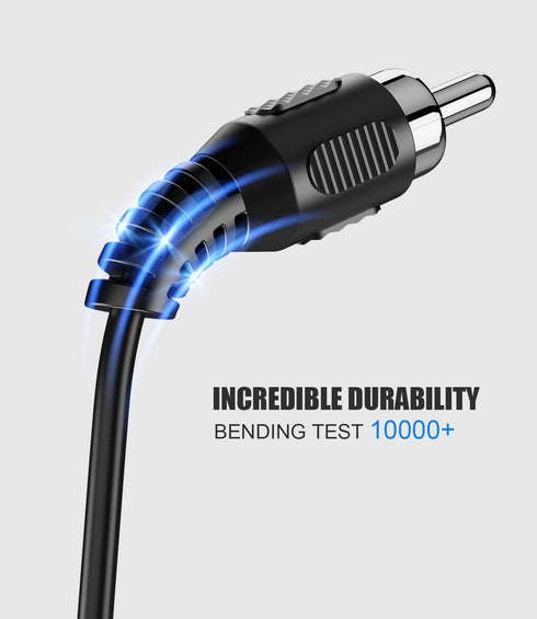 RCA to Bare Wire Speaker Cable 2 Pack,Speaker Bare Wire Cables to RCA Plugs Adapter Repair Speaker Cord for Speakers Amplifier Audio Video AV Rece...