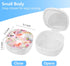 Retainer Case,Mouth Guard Case,Denture Case,Orthodontic Aligner Case With Mirror and Ventilation Holes Night Guard Case,Pink Flower...