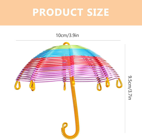 EXCEART Small Umbrella Model Souvenir Umbrella Travel Craft Aluminum Wire...