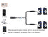 Ancable 3.5mm Stereo Female to 2-Male Y-Splitter Audio Cable 2M, 1/8" Female to 2 Dual 1/8" Male Aux Mic Splitter Jack Cable for Speaker, Headphon...