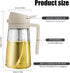 2 in 1 Glass Oil Sprayer & Dispenser, 470ml Glass Olive Oil Sprayer,Cooking Oil Sprayer,Oil Spray Bottle For Kitchen,Canola Oil Sprayer,Fryer For ...