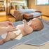 Portable Changing Pad Travel - Waterproof Compact Diaper Changing Mat with Built-in Pillow - Lightweight & Foldable Changing Station(Cute Elephant...